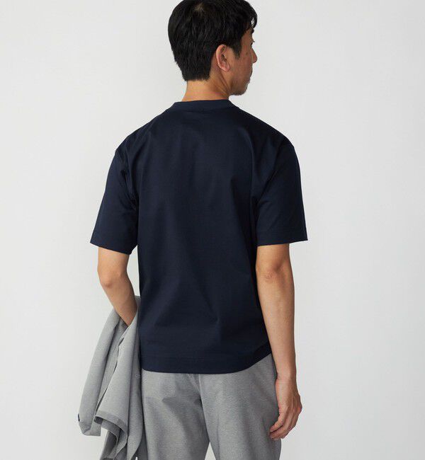 SHIPS「SHIPS: クルーネック ハイゲージ ダンボールニットTシャツ ライト」|Tシャツ・カットソー|