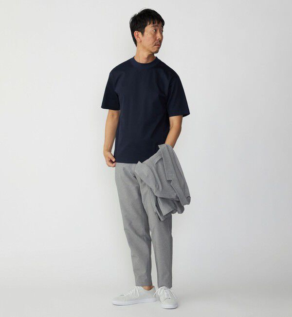 SHIPS「SHIPS: クルーネック ハイゲージ ダンボールニットTシャツ ライト」|Tシャツ・カットソー|