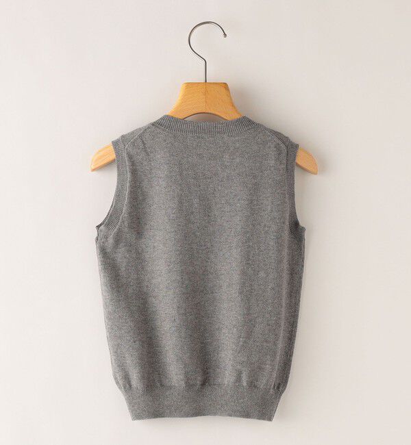 SHIPS KIDS「SHIPS KIDS:100～130cm / 14GG Vネック ベスト」|ベスト・ジレ|