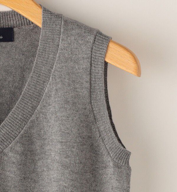 SHIPS KIDS「SHIPS KIDS:100～130cm / 14GG Vネック ベスト」|ベスト・ジレ|