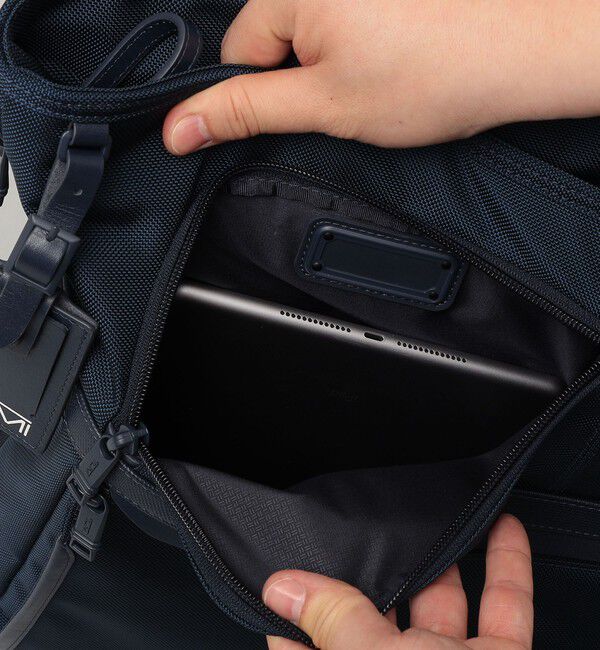 SHIPS「【SHIPS別注】TUMI: 完全別注モデル エクスパンダブル スクエア トートバッグ」|ビジネスバッグ|