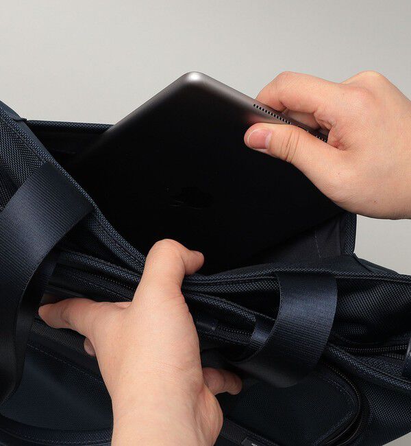 SHIPS「【SHIPS別注】TUMI: 完全別注モデル エクスパンダブル スクエア トートバッグ」|ビジネスバッグ|