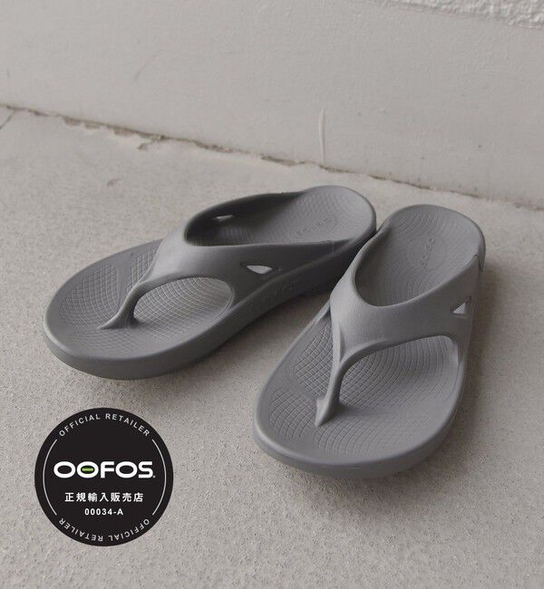 SHIPS any「OOFOS: OOriginal/ウーオリジナル トング リカバリー サンダル 25SS◇」|サンダル|グレー