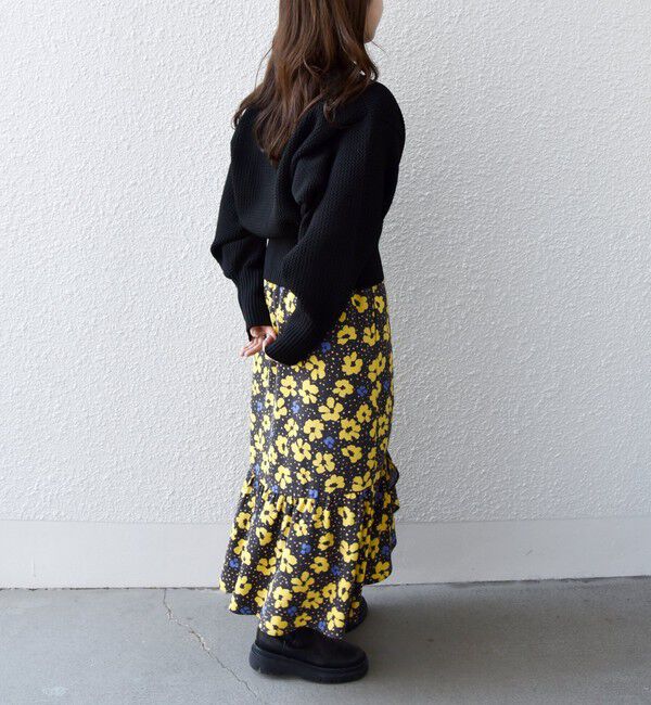 SHIPS any「SHIPS any: パターン コンパクト ショート ニット カーディガン」|カーディガン|