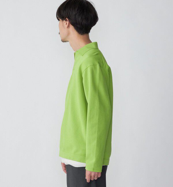 SHIPS「SHIPS:〈手洗い可能〉14ゲージ TEXBRID(R) ミラノリブ スキッパー ポロシャツ」|Tシャツ・カットソー|