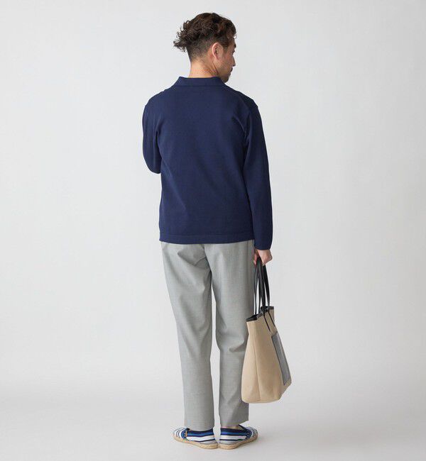 SHIPS「SHIPS:〈手洗い可能〉14ゲージ TEXBRID(R) ミラノリブ スキッパー ポロシャツ」|Tシャツ・カットソー|