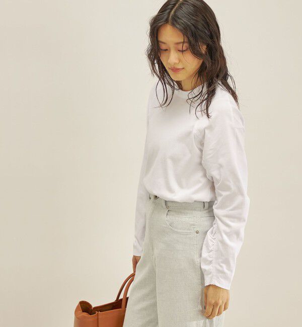 SHIPS for women「ギャザー スリーブ ラグラン TEE◇」|Tシャツ・カットソー|オフホワイト