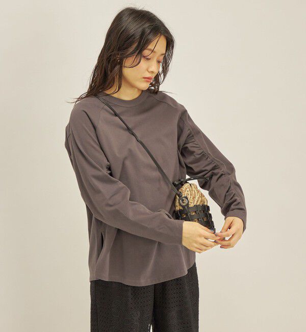 SHIPS for women「ギャザー スリーブ ラグラン TEE◇」|Tシャツ・カットソー|