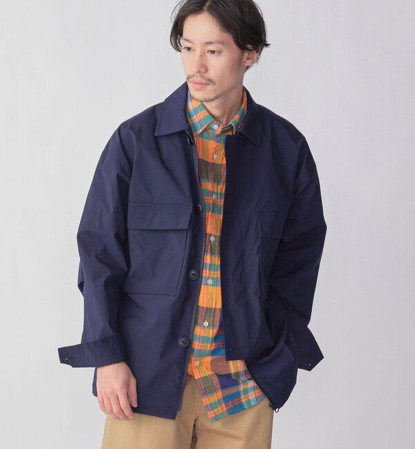 SHIPS「【SHIPS別注】+phenix:〈撥水〉ミリタリー/フィッシャーマンシャツ (セットアップ対応)」|ブルゾン・スタジャン|