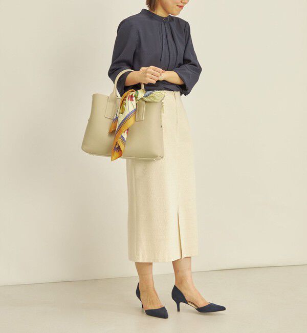 SHIPS for women「〈手洗い可能〉フロント ジップ ツイード タイト スカート」|スカート|