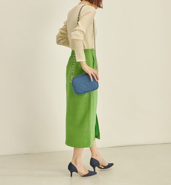 SHIPS for women「〈手洗い可能〉フロント ジップ ツイード タイト スカート」|スカート|