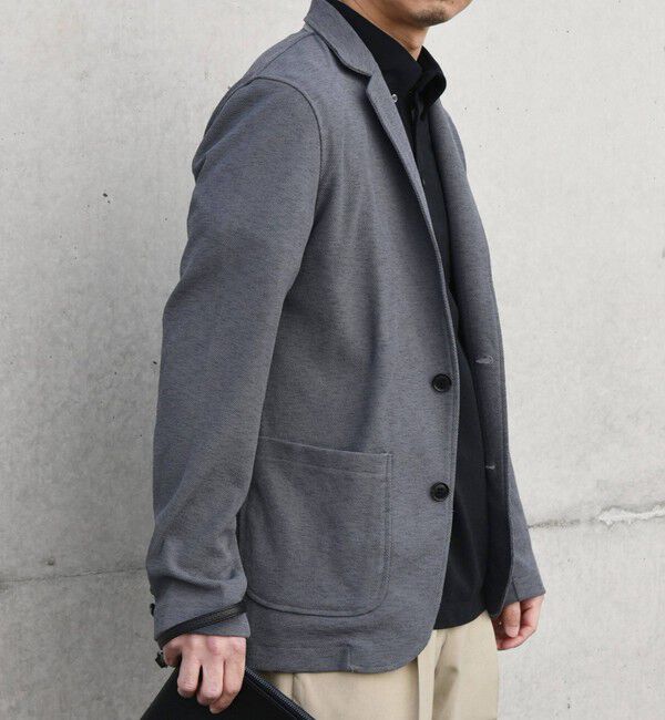 SHIPS any「SHIPS any:〈洗濯機可能〉ライト ニット ジャケット 25SS◇」|テーラードジャケット|