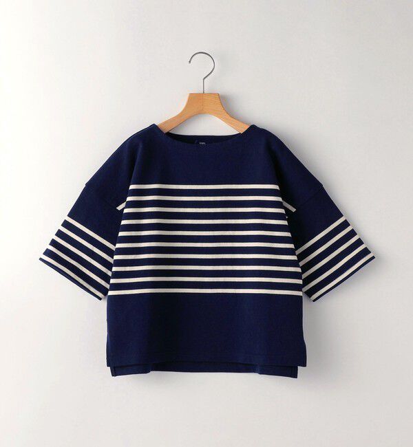 SHIPS KIDS「SHIPS KIDS:100～170cm / パネル ボーダー 半袖 TEE」|Tシャツ・カットソー|