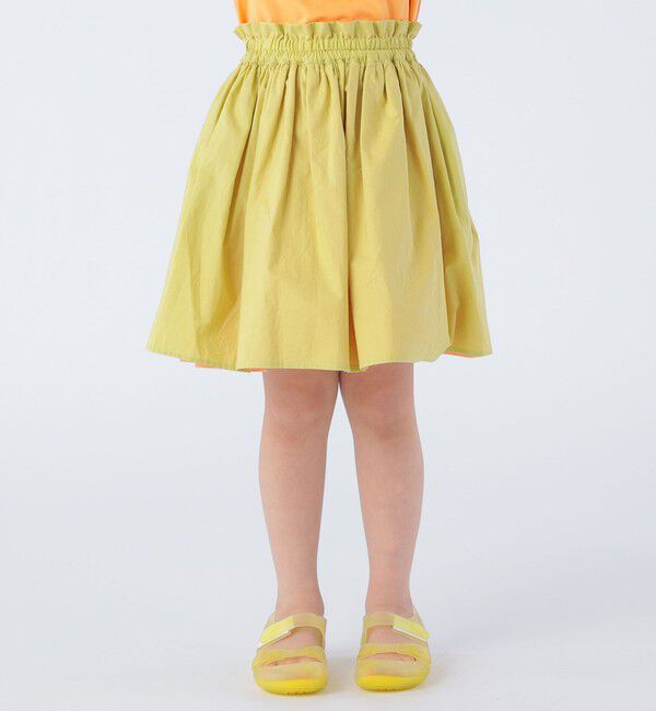 SHIPS KIDS「SHIPS KIDS:100～130cm / リバーシブル ギャザー スカート」|フレア|