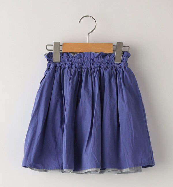 SHIPS KIDS「SHIPS KIDS:100～130cm / リバーシブル ギャザー スカート」|フレア|