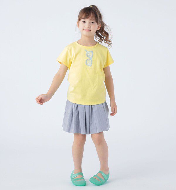 SHIPS KIDS「SHIPS KIDS:100～130cm / リバーシブル ギャザー スカート」|フレア|