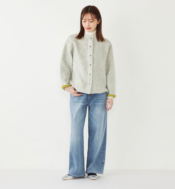 SHIPS Colors 「SHIPS Colors:〈洗濯機可能〉デニム ワイド パンツ3◇」|デニム|