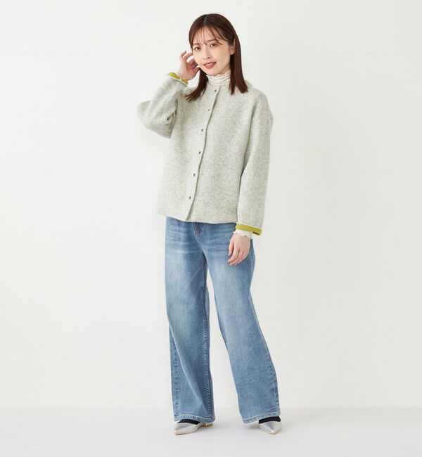 SHIPS Colors 「SHIPS Colors:〈洗濯機可能〉デニム ワイド パンツ3◇」|デニム|