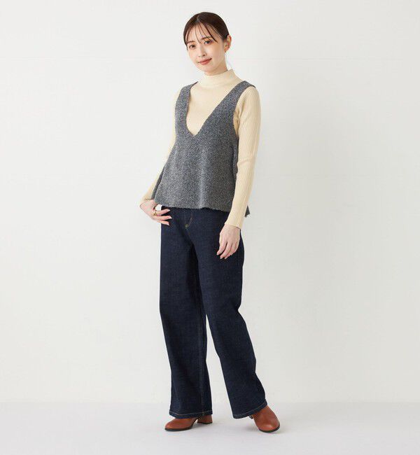 SHIPS Colors 「SHIPS Colors:〈洗濯機可能〉デニム ワイド パンツ3◇」|デニム|