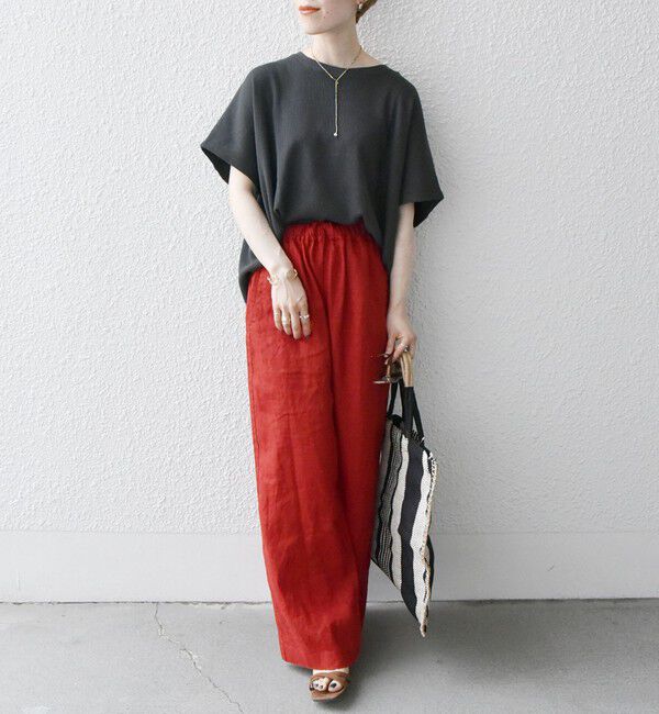 SHIPS any「【WEB限定】SHIPS any:〈洗濯機可能〉ワッフル ワイド TEE」|Tシャツ・カットソー|