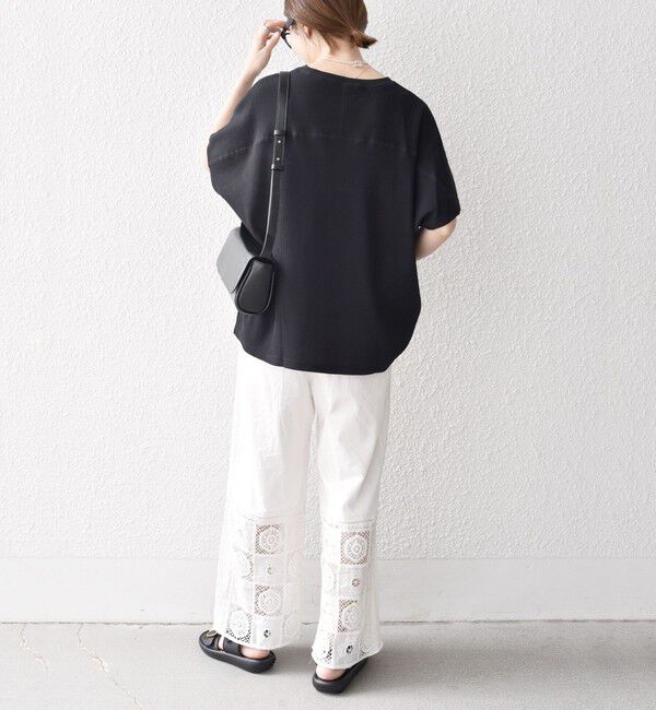 SHIPS any「【WEB限定】SHIPS any:〈洗濯機可能〉ワッフル ワイド TEE」|Tシャツ・カットソー|