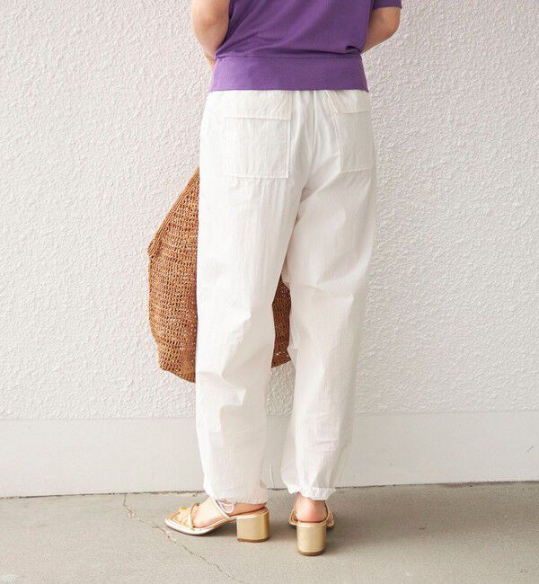 SHIPS for women「〈手洗い可能〉綿 ナイロン 裾 ドロスト パンツ◇」|その他|