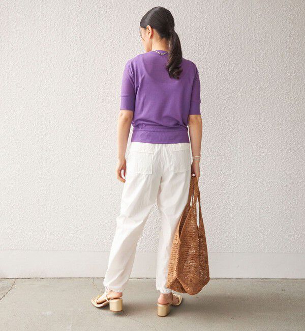 SHIPS for women「〈手洗い可能〉綿 ナイロン 裾 ドロスト パンツ◇」|その他|