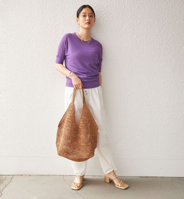 SHIPS for women「〈手洗い可能〉綿 ナイロン 裾 ドロスト パンツ◇」|その他|