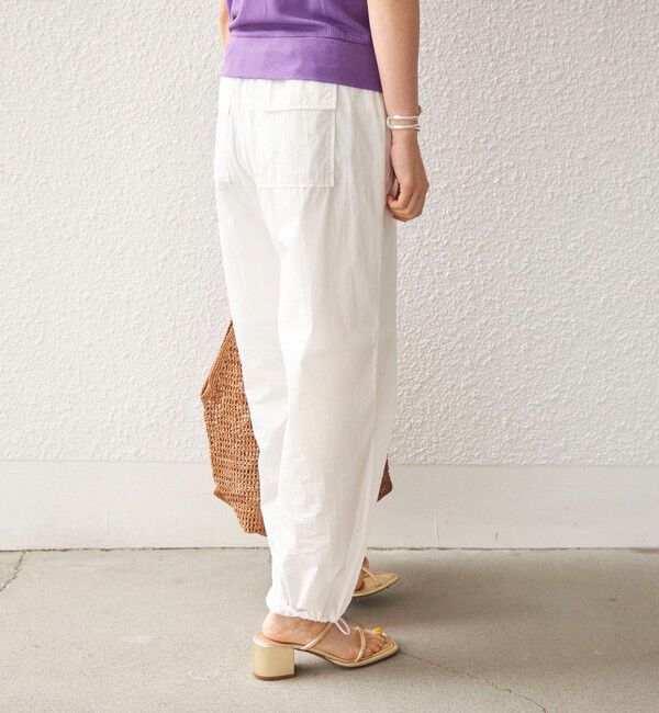 SHIPS for women「〈手洗い可能〉綿 ナイロン 裾 ドロスト パンツ◇」|その他|