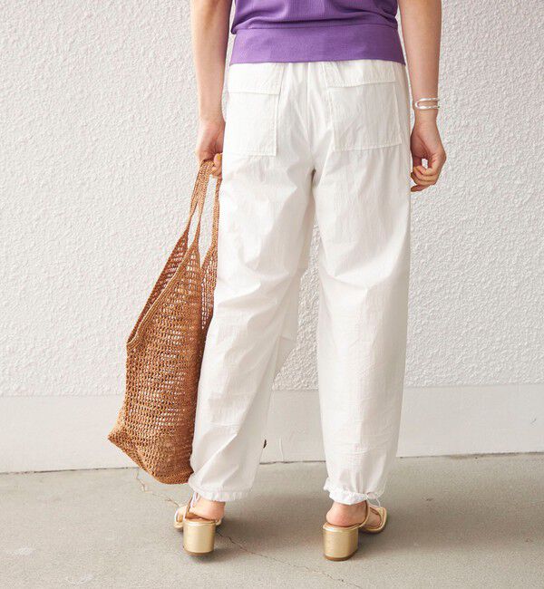 SHIPS for women「〈手洗い可能〉綿 ナイロン 裾 ドロスト パンツ◇」|その他|