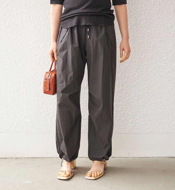 SHIPS for women「〈手洗い可能〉綿 ナイロン 裾 ドロスト パンツ◇」|その他|