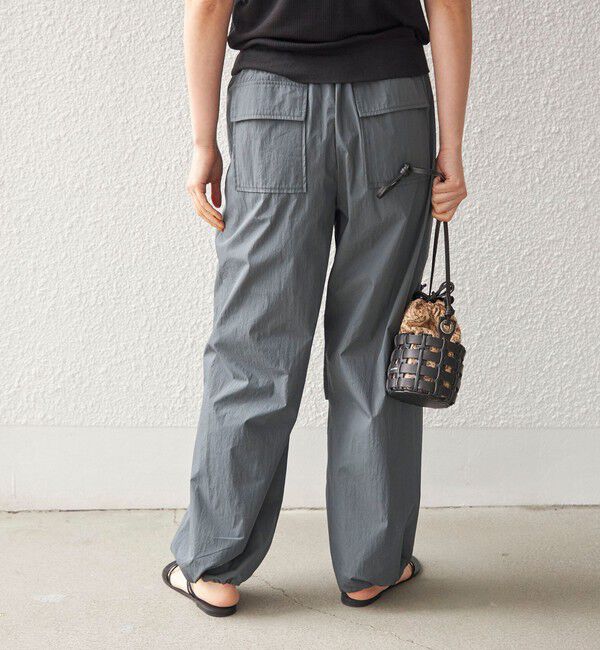 SHIPS for women「〈手洗い可能〉綿 ナイロン 裾 ドロスト パンツ◇」|その他|