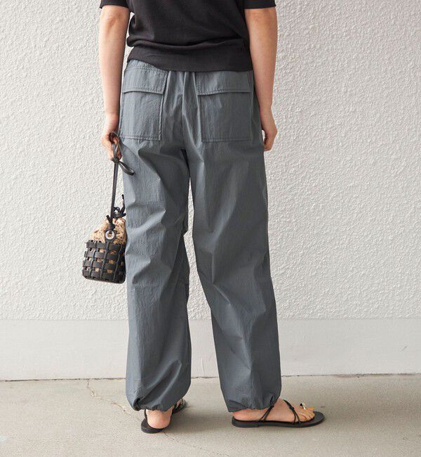 SHIPS for women「〈手洗い可能〉綿 ナイロン 裾 ドロスト パンツ◇」|その他|