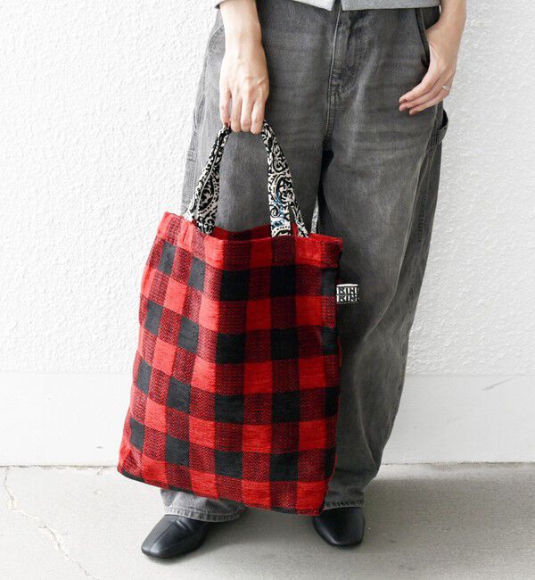 SHIPS any「【SHIPS any別注】BINDU: デザイン ジャカード トートバッグ」|トートバッグ|