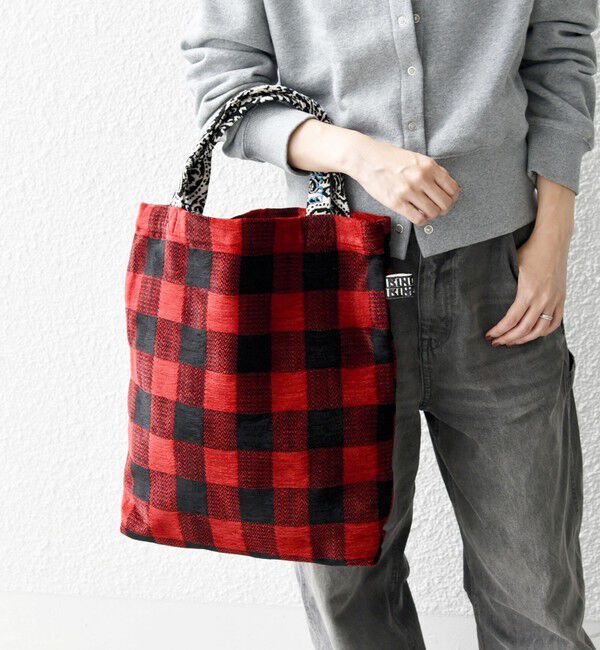 SHIPS any「【SHIPS any別注】BINDU: デザイン ジャカード トートバッグ」|トートバッグ|