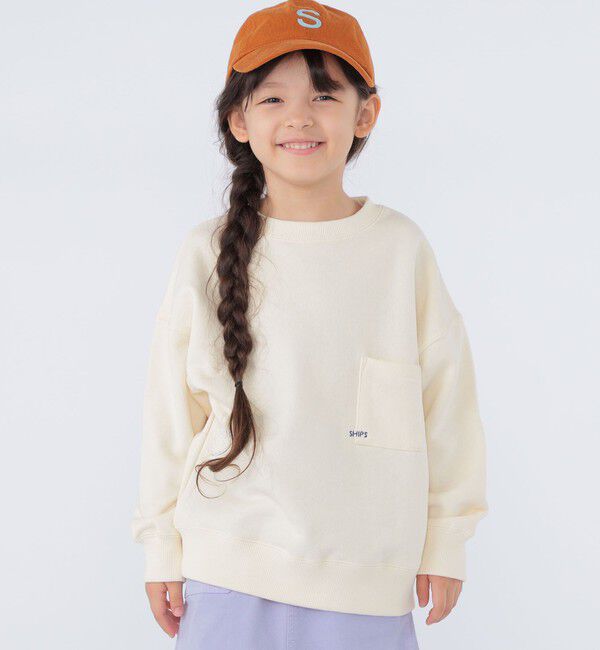SHIPS KIDS「【WEB限定】SHIPS KIDS:100～160cm / マイクロ ロゴ スウェット」|スウェット・ジャージ|