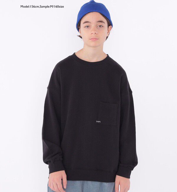 SHIPS KIDS「【WEB限定】SHIPS KIDS:100～160cm / マイクロ ロゴ スウェット」|スウェット・ジャージ|