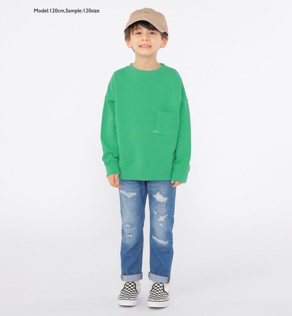 SHIPS KIDS「【WEB限定】SHIPS KIDS:100～160cm / マイクロ ロゴ スウェット」|スウェット・ジャージ|