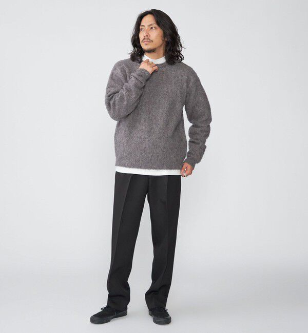 SHIPS「SHIPS: 7ゲージ ウール シャギー クルーネック ニット」|ニット・セーター|