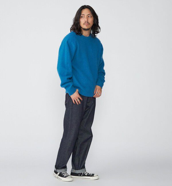 SHIPS「SHIPS: 7ゲージ ウール シャギー クルーネック ニット」|ニット・セーター|