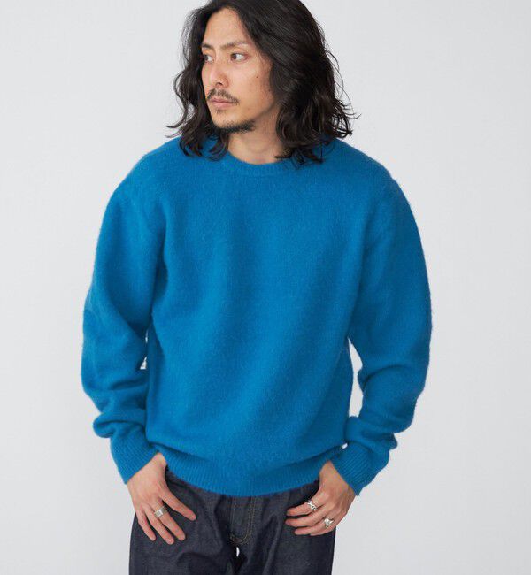 SHIPS「SHIPS: 7ゲージ ウール シャギー クルーネック ニット」|ニット・セーター|