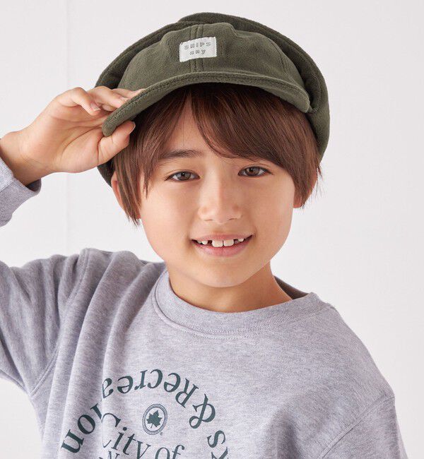 SHIPS any「SHIPS any: フリース フライト キャップ<KIDS>◇」|キャップ・キャスケット|オリーブ