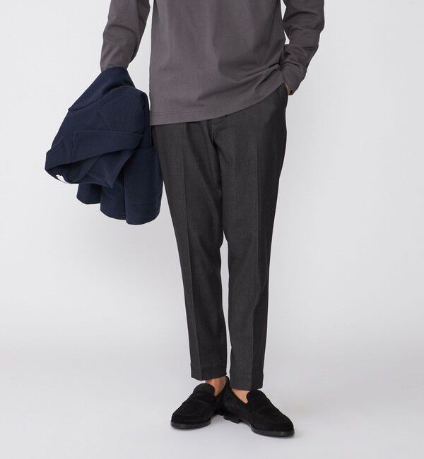 SHIPS「【WEB限定】SHIPS: WONDER デニムライク スラックス」|スラックス|ブラック