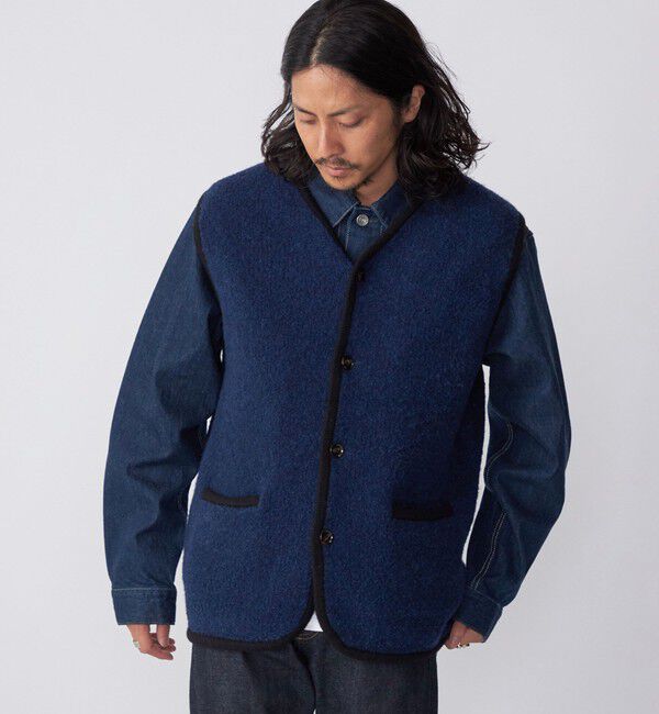 SHIPS「SHIPS: チロリアン ニット ベスト」|ベスト・ジレ|ネイビー