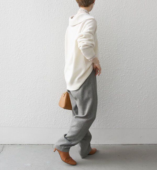 SHIPS any「SHIPS any: AQUA カシミヤ ミックス スキッパーカラー プルオーバー」|ニット・セーター|