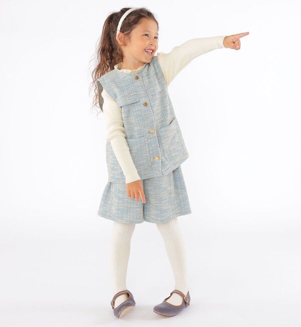 SHIPS KIDS「SHIPS KIDS:100～130cm / ツイード キュロット」|キュロット|