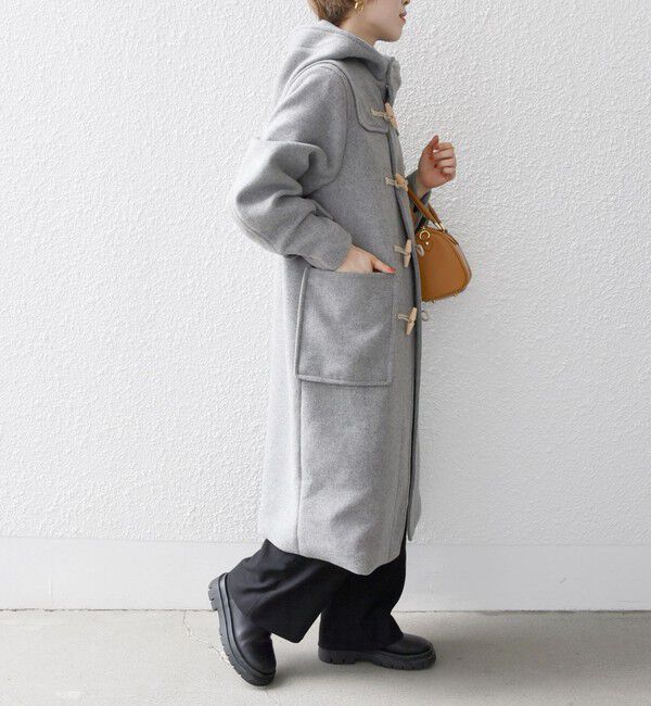 SHIPS any「SHIPS any: メルトン ロング ダッフル コート」|ダッフルコート|