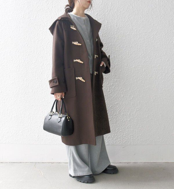 SHIPS any「SHIPS any: メルトン ロング ダッフル コート」|ダッフルコート|