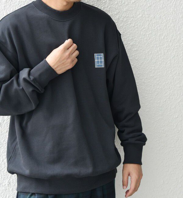 SHIPS any「【WEB限定】SHIPS any: アイビーライク ワンポイント 刺繍 ロゴ スウェット 24FW◇」|スウェット・ジャージ|