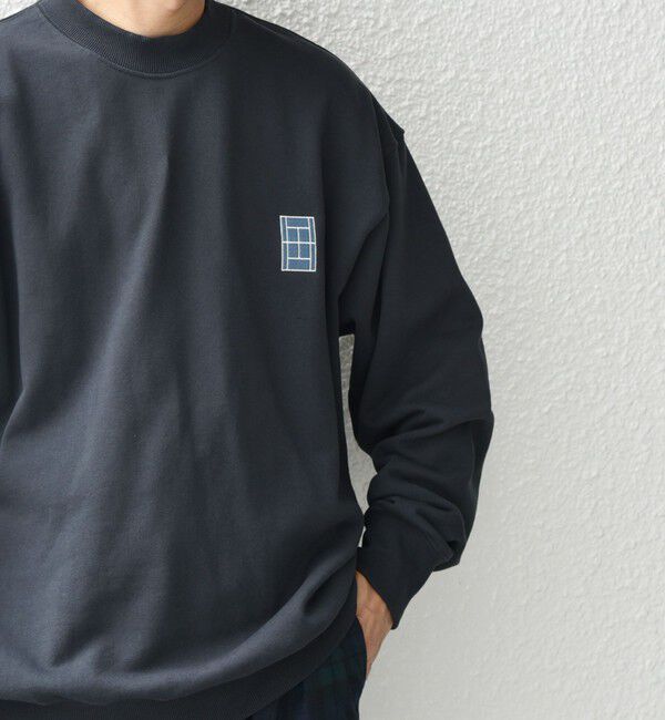 SHIPS any「【WEB限定】SHIPS any: アイビーライク ワンポイント 刺繍 ロゴ スウェット 24FW◇」|スウェット・ジャージ|